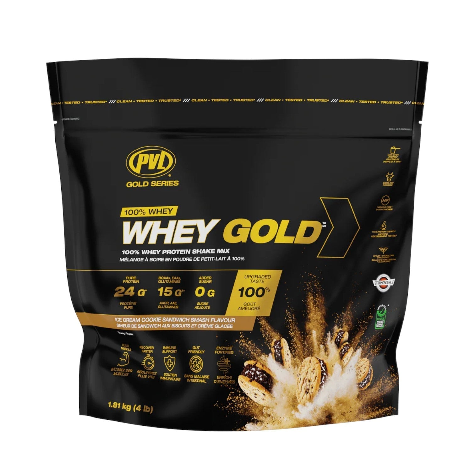 PVL Whey Gold Ice Cream Cookie Sandwich Smash